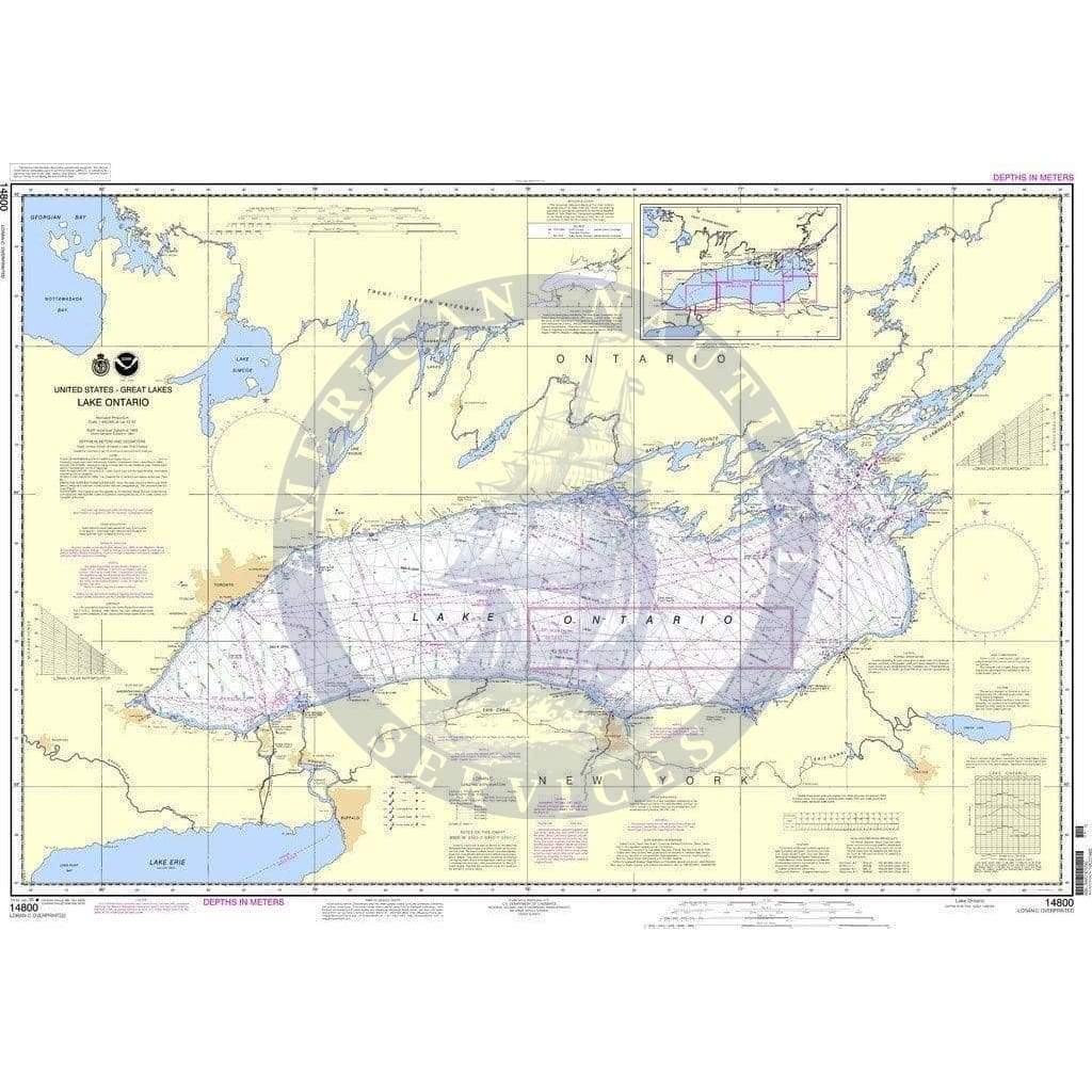 NOAA Nautical Chart 14800: Lake Ontario