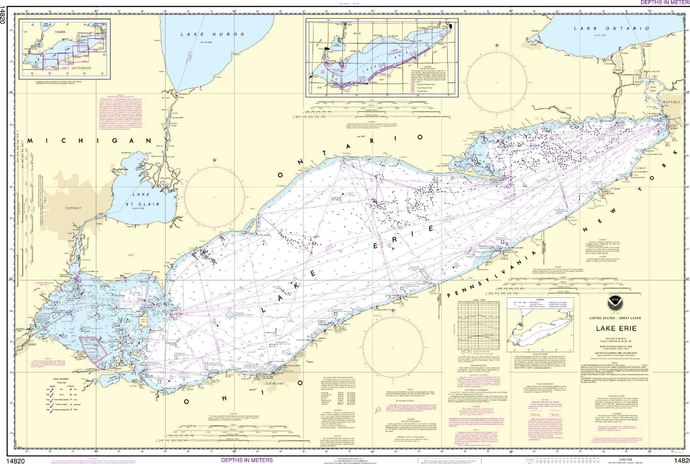 NOAA Nautical Chart 14820: Lake Erie