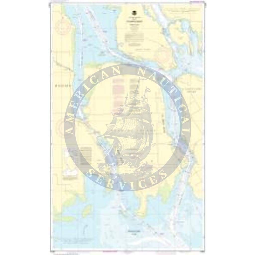 NOAA Nautical Chart 14887: St Marys River - Vicinity of Neebish Island