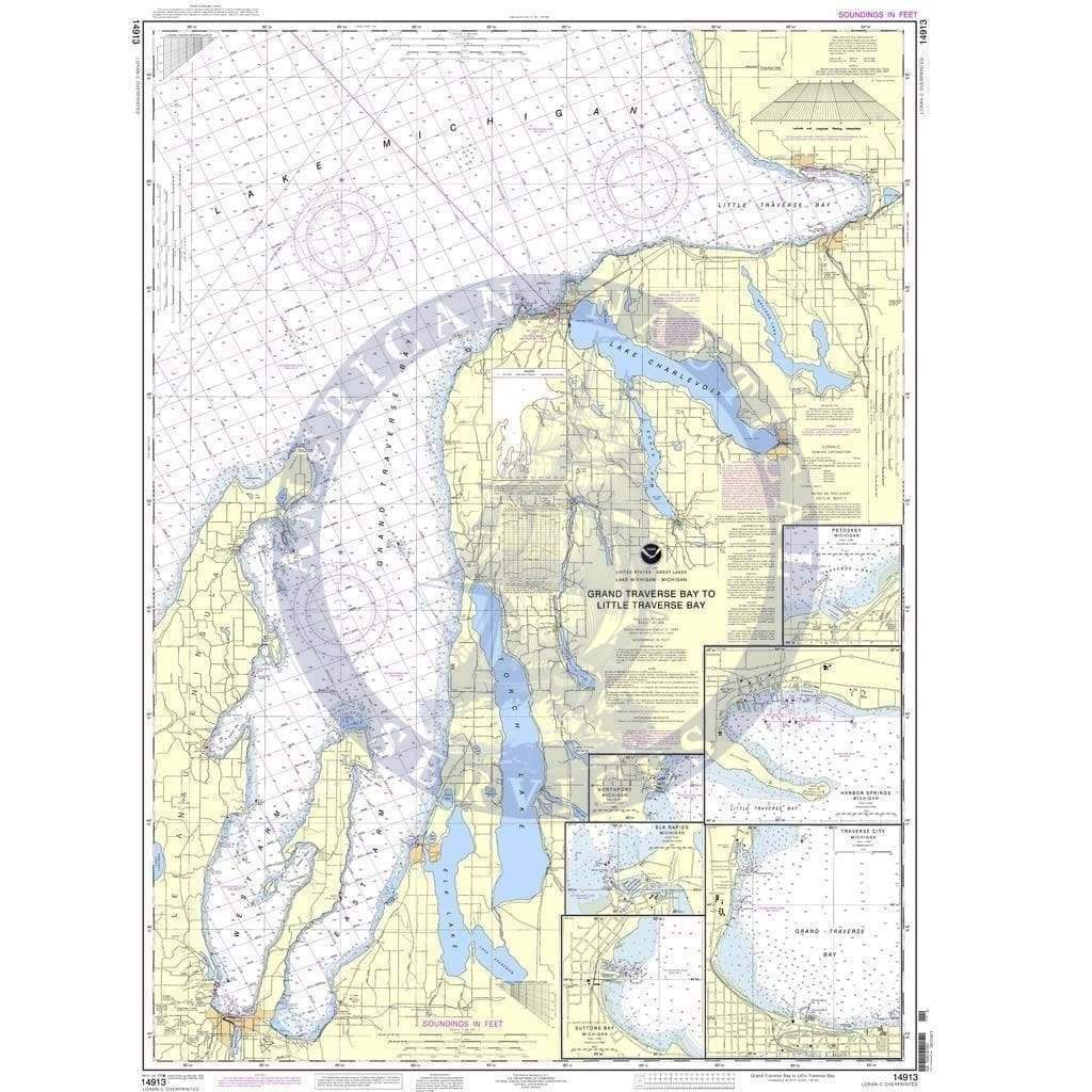 NOAA Nautical Chart 14913: Grand Traverse Bay to Little Traverse Bay
