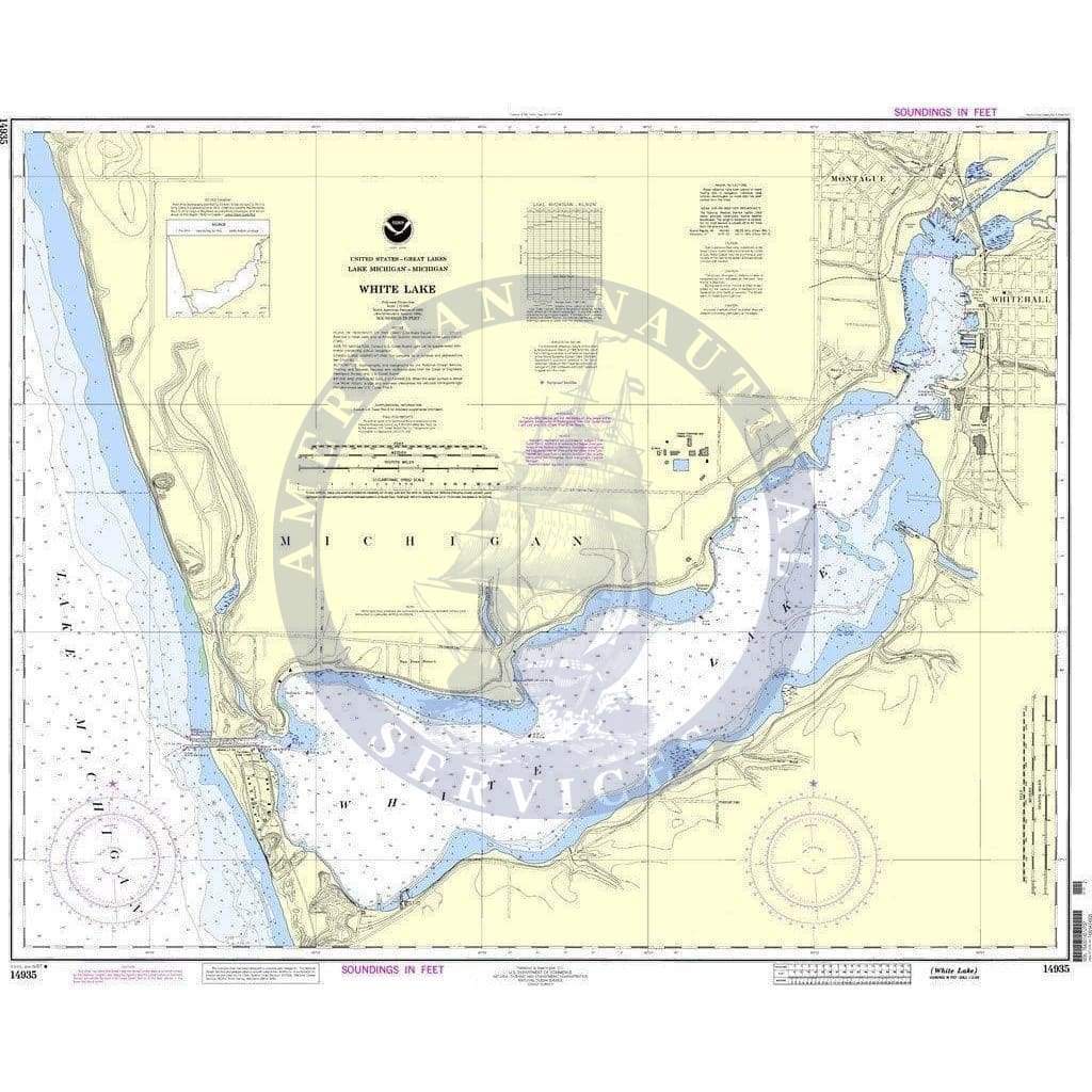NOAA Nautical Chart 14935: White Lake