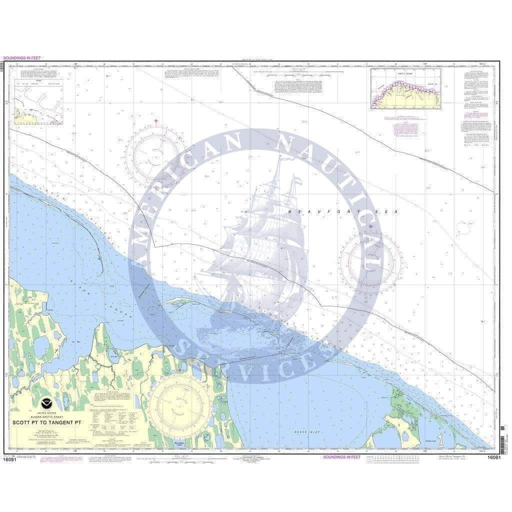 NOAA Nautical Chart 16081: Scott Pt. to Tangent Pt.