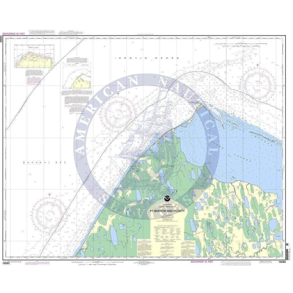 NOAA Nautical Chart 16082: Pt. Barrow and vicinity