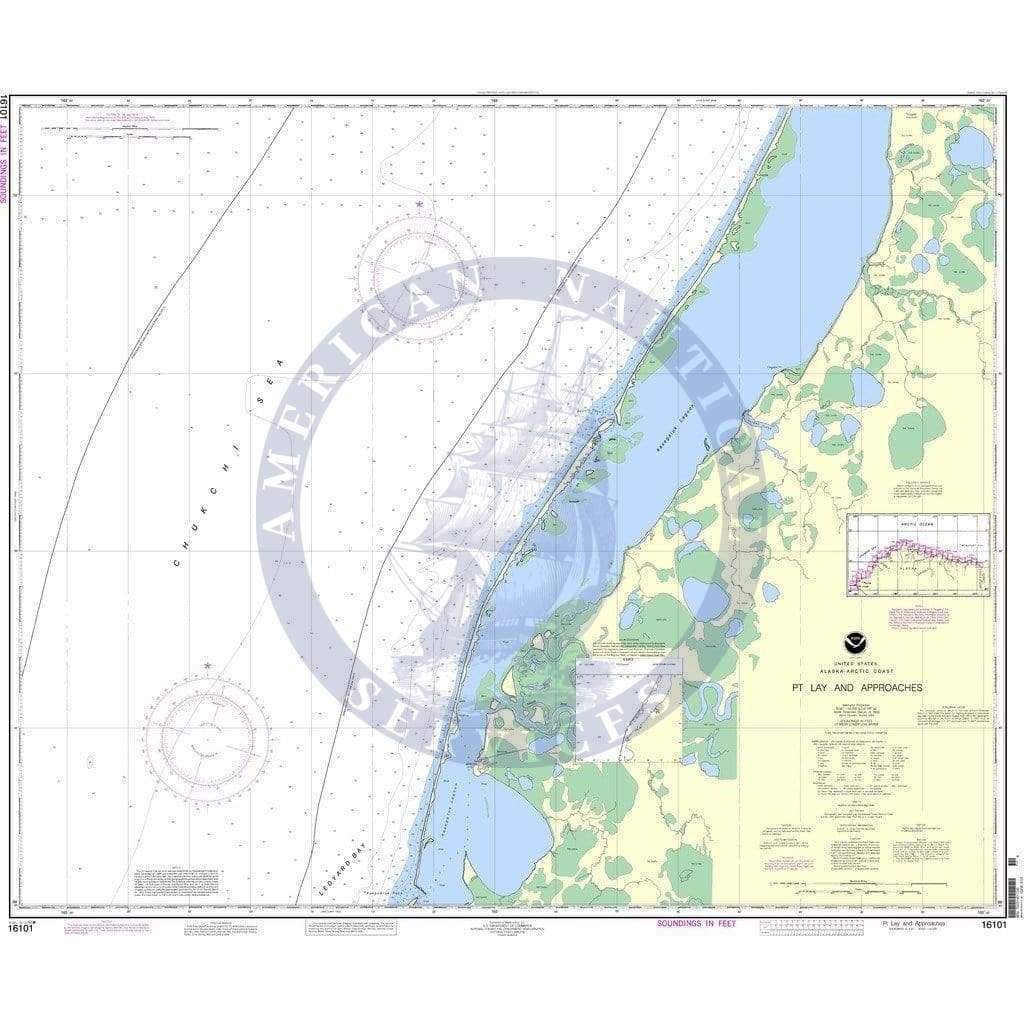 NOAA Nautical Chart 16101: Pt. Lay and approaches