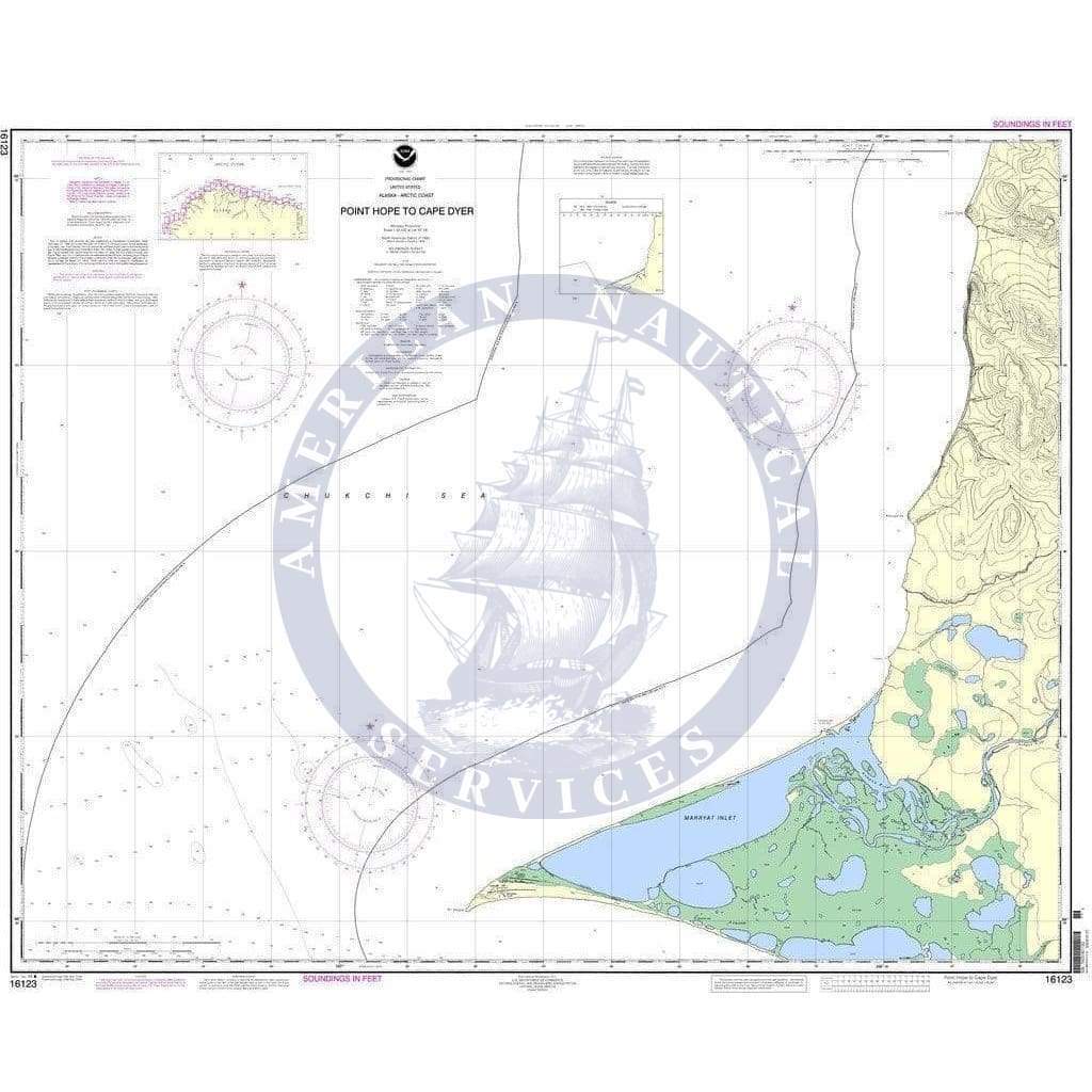 NOAA Nautical Chart 16123: Point Hope to Cape Dyer
