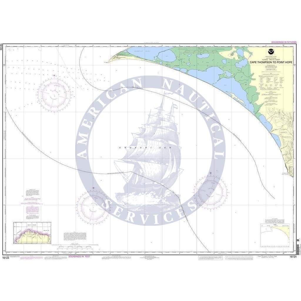 NOAA Nautical Chart 16124: Cape Thompson to Point Hope