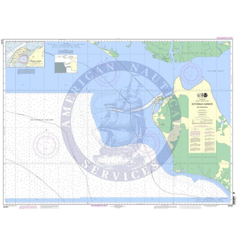 NOAA Nautical Chart 16161: Kotzebue Harbor and Approaches