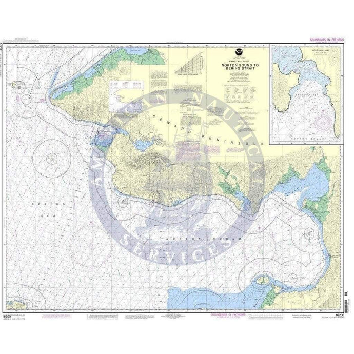 NOAA Nautical Chart 16200: Norton Sound;Golovnin Bay