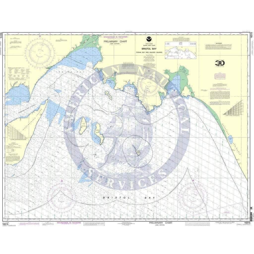 NOAA Nautical Chart 16315: Bristol Bay-Togiak Bay and Walrus Islands