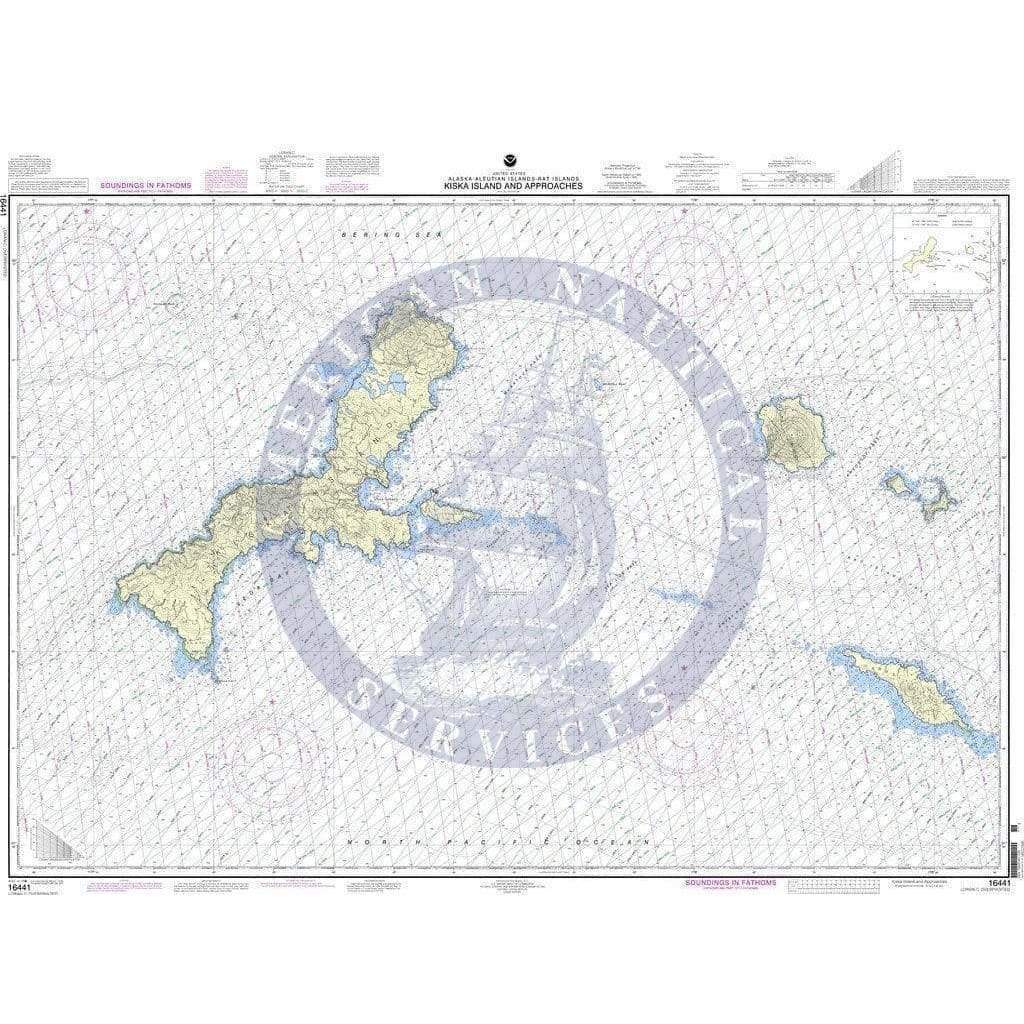 NOAA Nautical Chart 16441: Kiska Island and approaches