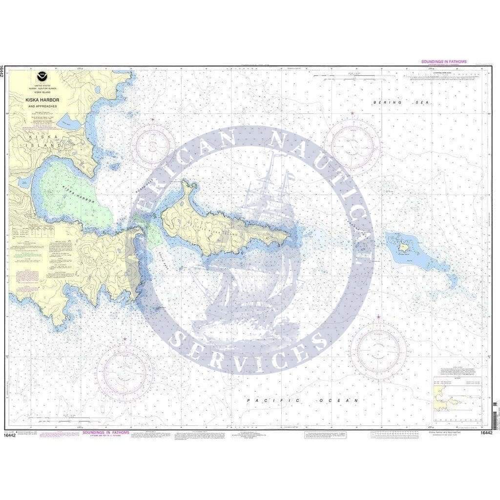 NOAA Nautical Chart 16442: Kiska Harbor and Approaches