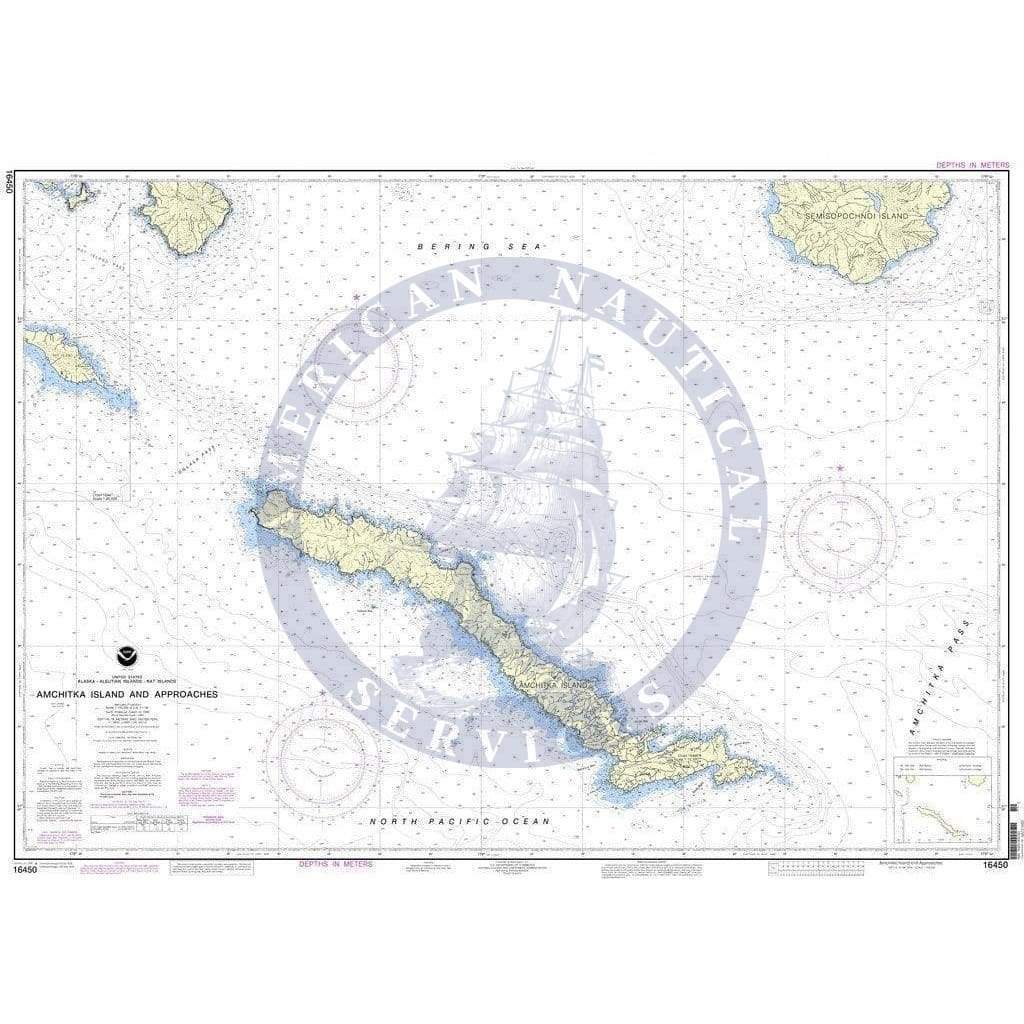 NOAA Nautical Chart 16450: Amchitka Island and Approaches