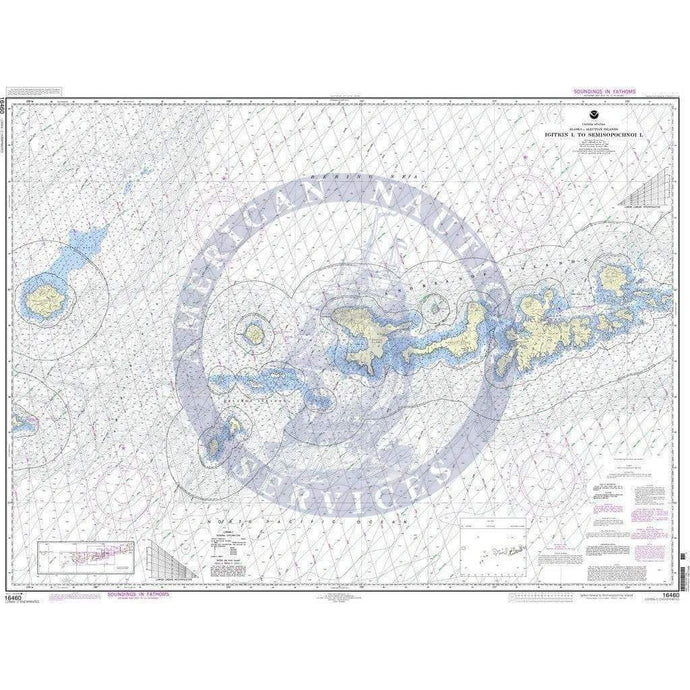 NOAA Nautical Chart 16460: Igitkin ls. to Semisopochnoi Island