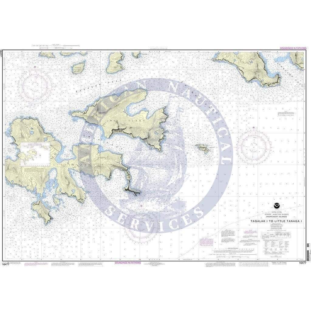 NOAA Nautical Chart 16477: Tagalak Island to Little Tanaga l.