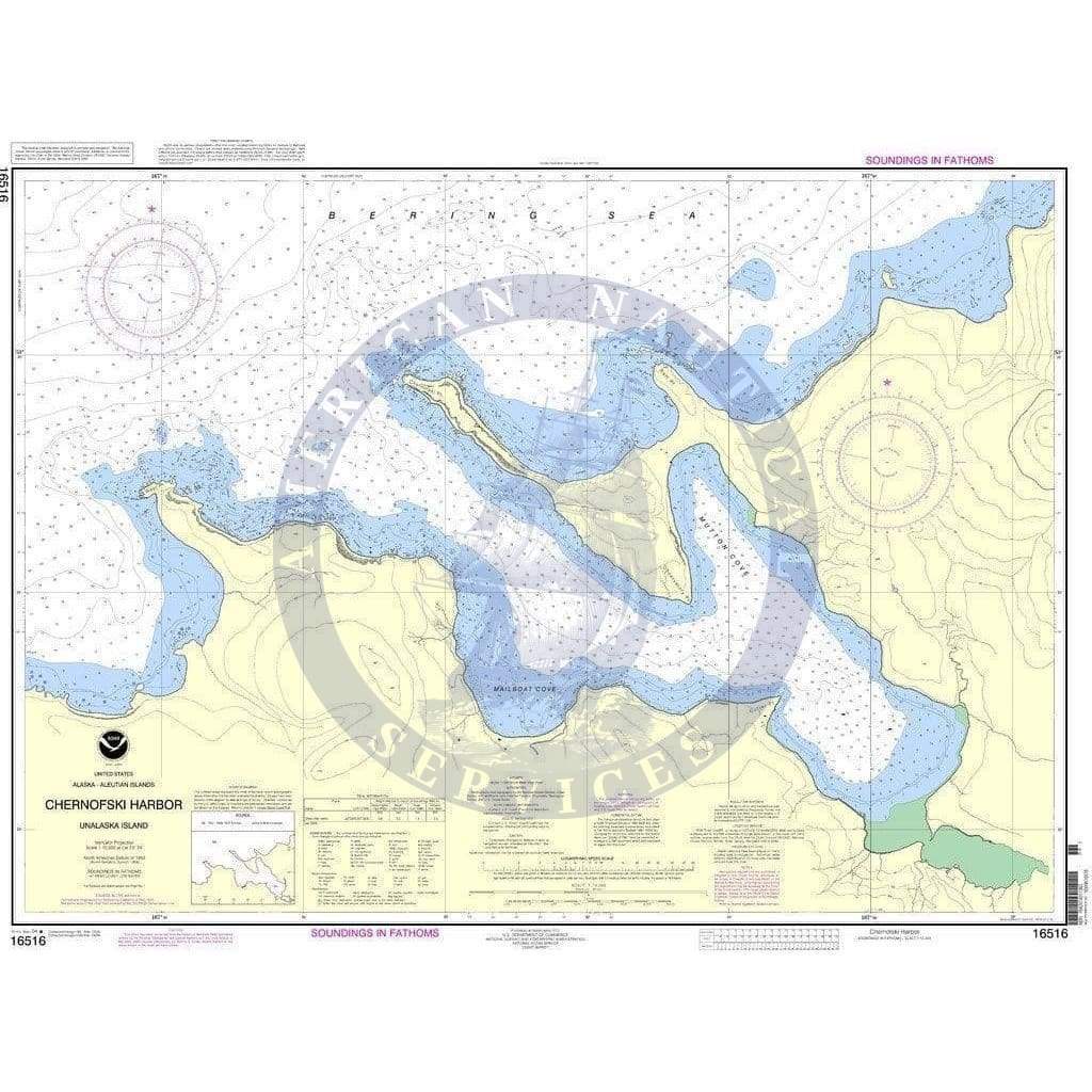 NOAA Nautical Chart 16516: Chernofski Harbor