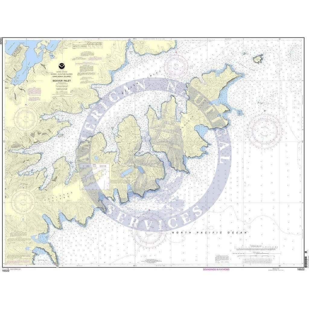NOAA Nautical Chart 16522: Beaver Inlet
