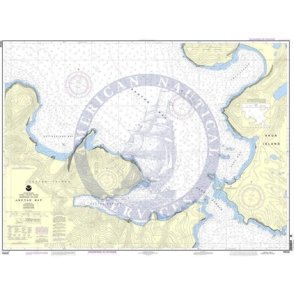 NOAA Nautical Chart 16532: Akutan Bay, Krenitzin Islands