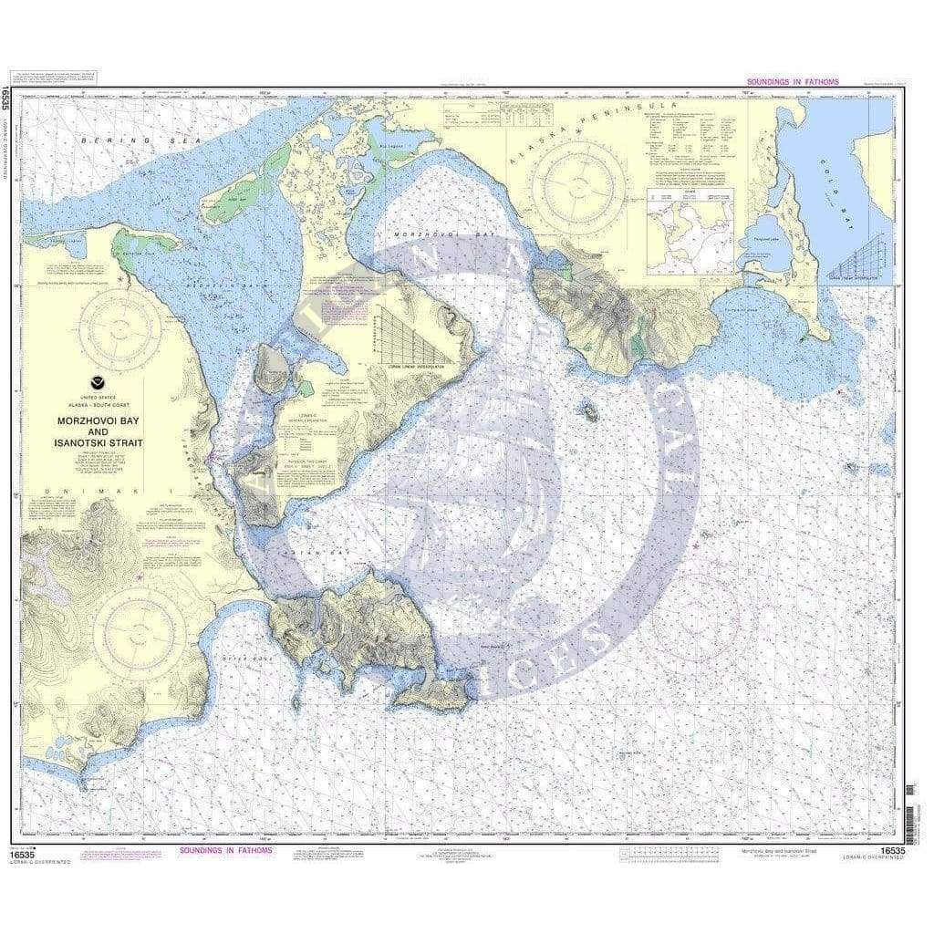NOAA Nautical Chart 16535: Morzhovoi Bay and Isanotski Strait