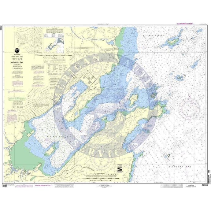 NOAA Nautical Chart 16596: Womens Bay