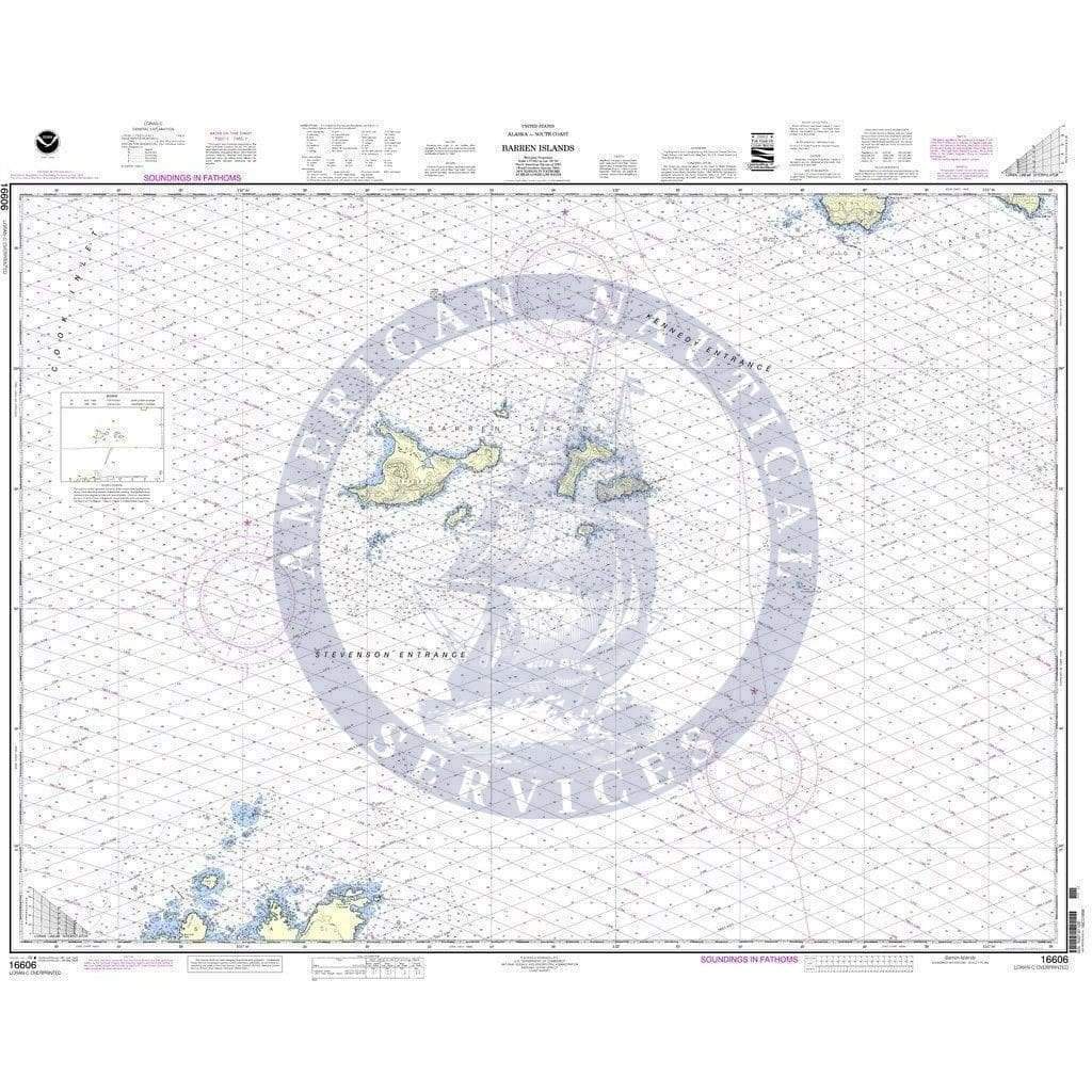 NOAA Nautical Chart 16606: Barren Islands
