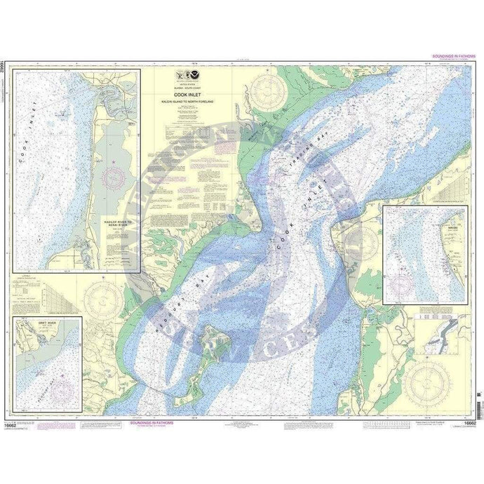 NOAA Nautical Chart 16662: Cook Inlet-Kalgin Island to North Foreland