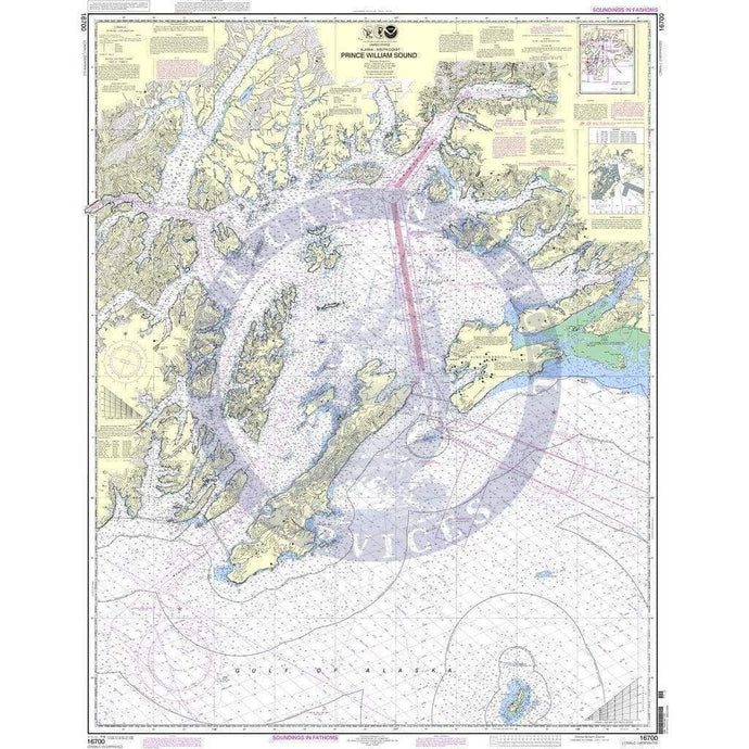NOAA Nautical Chart 16700: Prince William Sound
