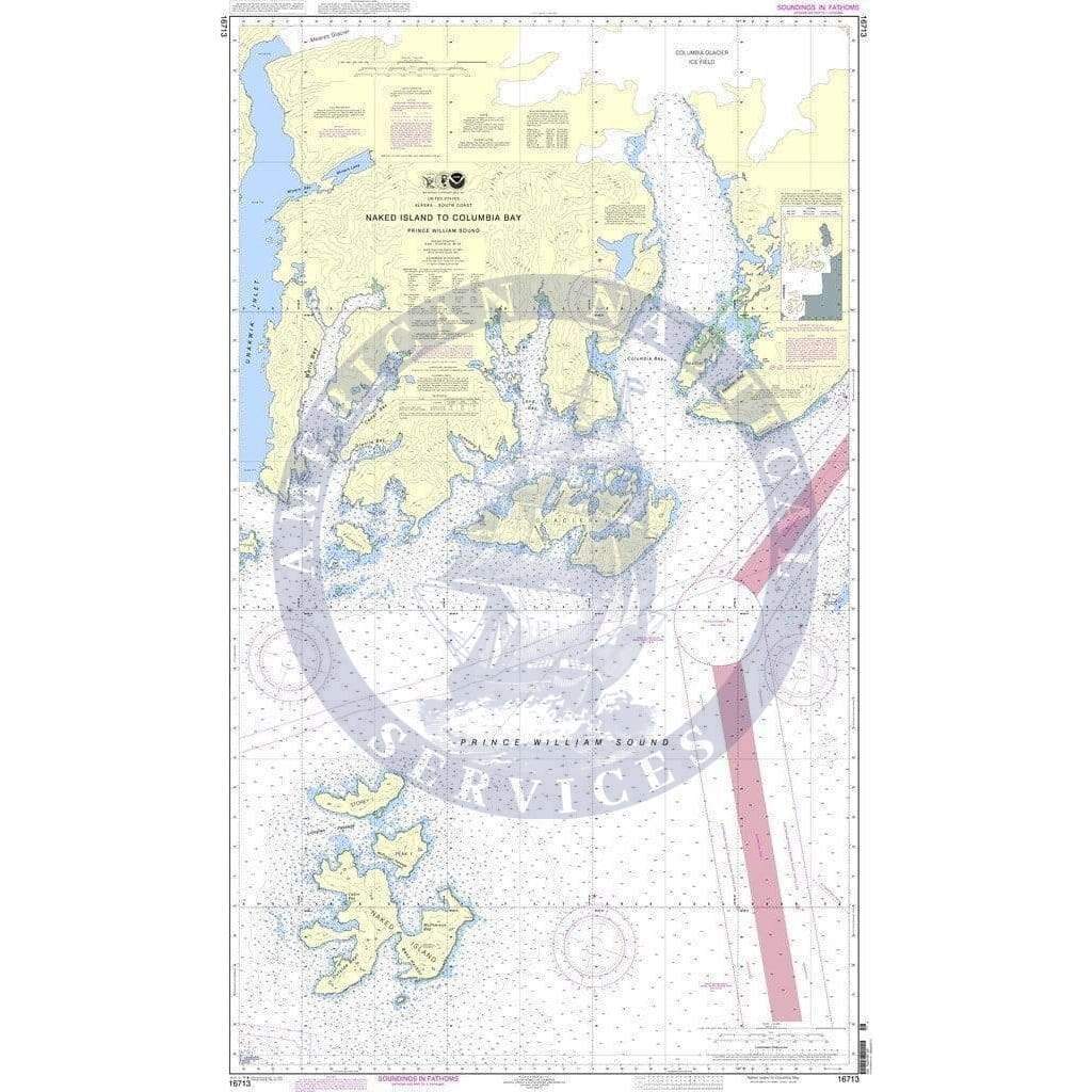 NOAA Nautical Chart 16713: Naked Island to Columbia Bay