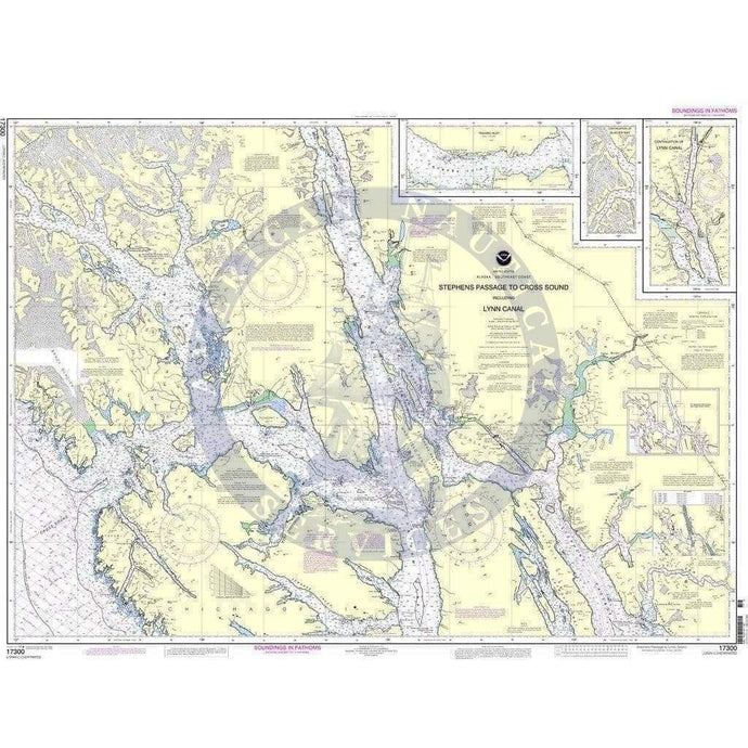 NOAA Nautical Chart 17300: Stephens Passage to Cross Sound, including Lynn Canal