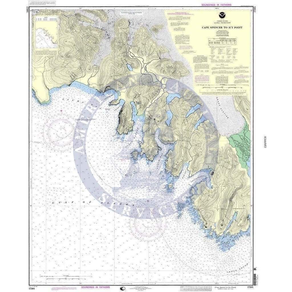 NOAA Nautical Chart 17301: Cape Spencer to Icy Point