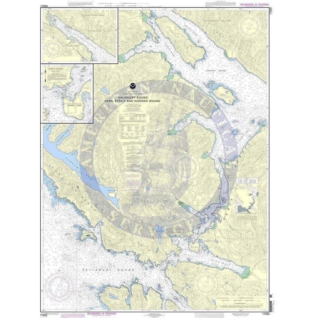 NOAA Nautical Chart 17323: Salisbury Sound, Peril Strait and Hoonah Sound