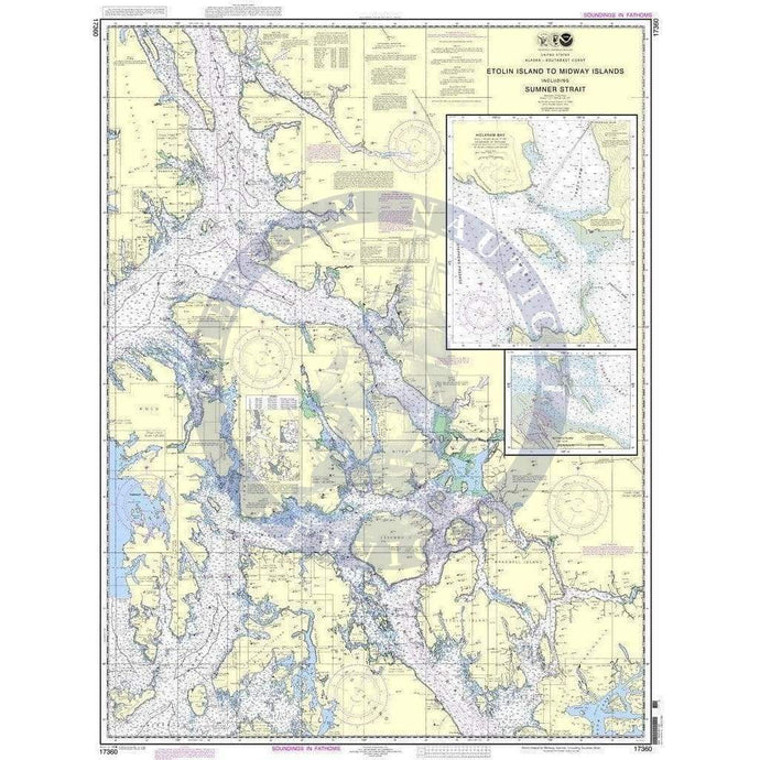 NOAA Nautical Chart 17360: Etolin Island to Midway Islands, including Sumner Strait;Holkham Bay;Big Castle Island