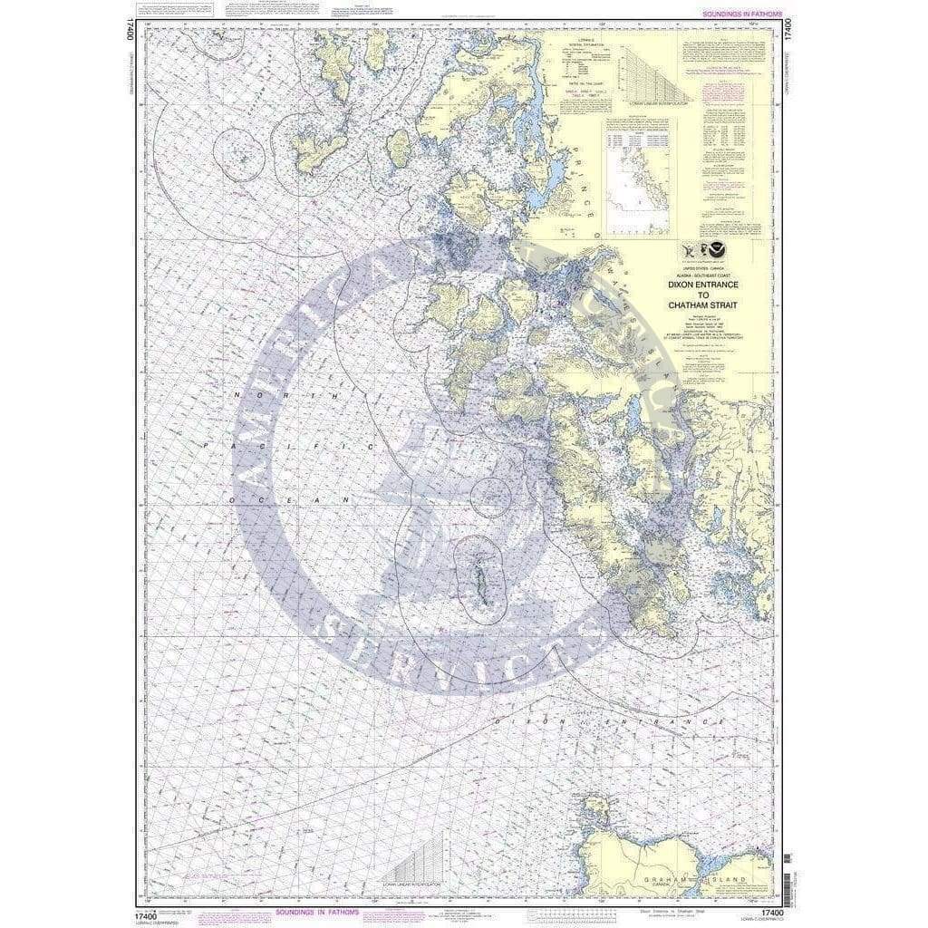 NOAA Nautical Chart 17400: Dixon Entrance to Chatham Strait