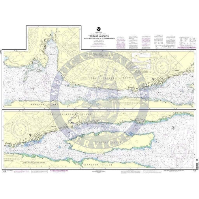 NOAA Nautical Chart 17430: Ketchikan Harbor
