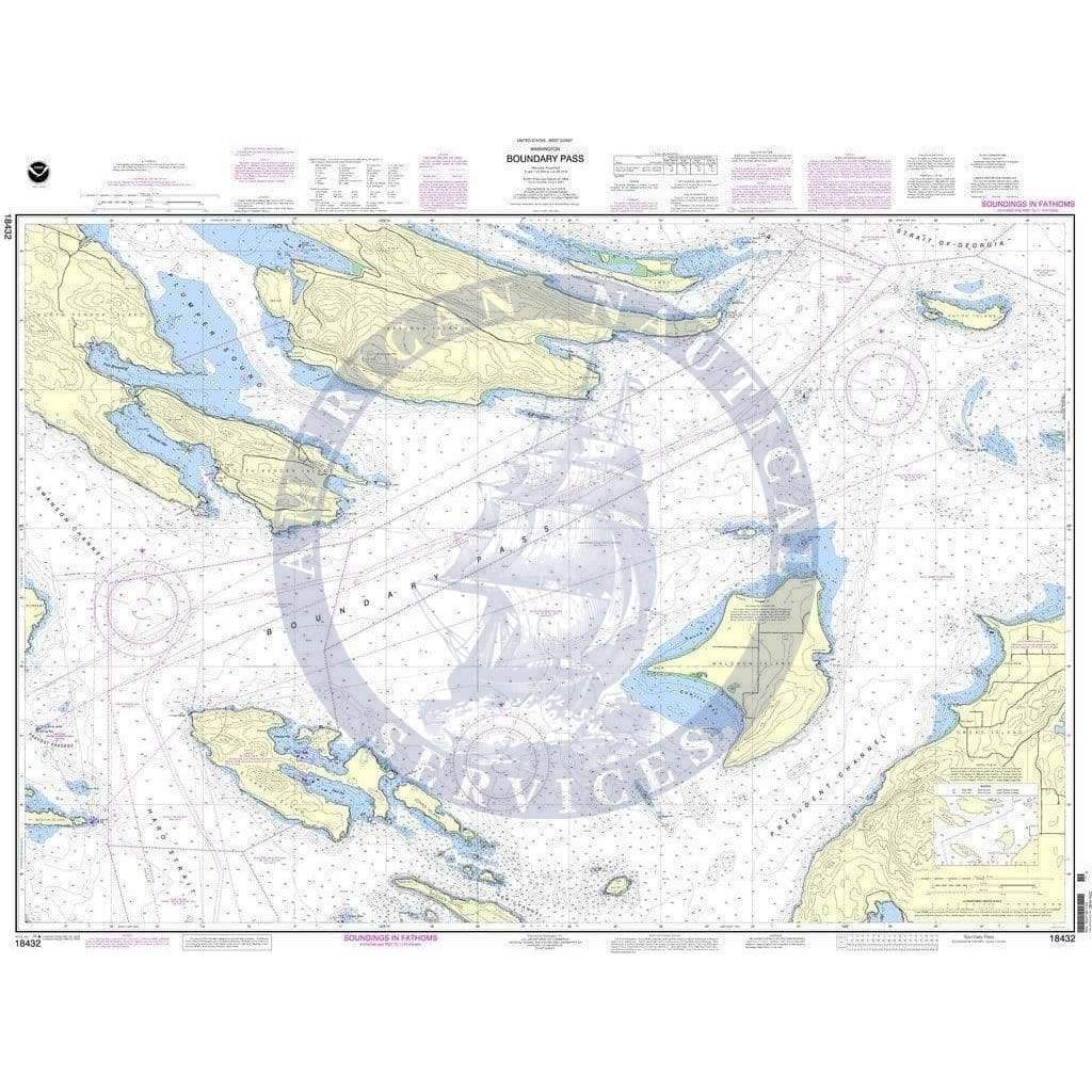 NOAA Nautical Chart 18432: Boundary Pass