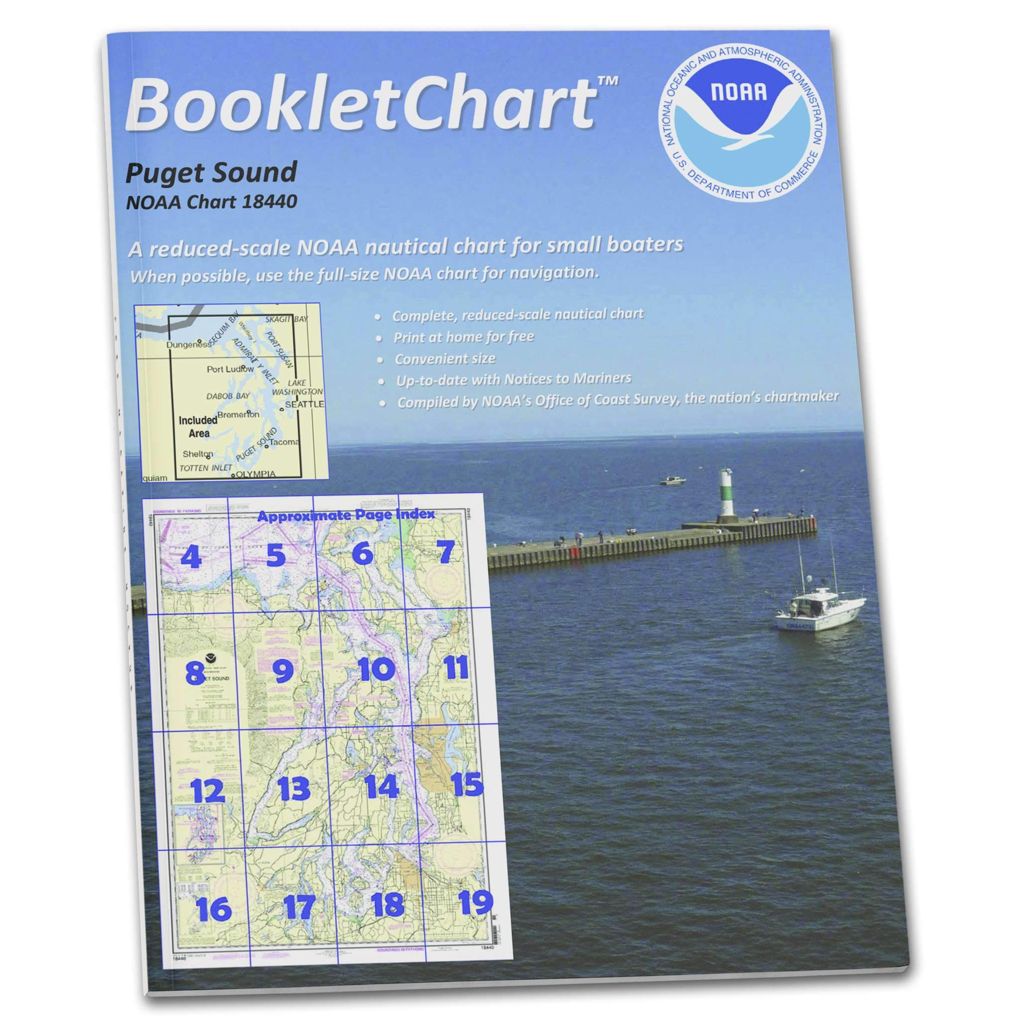 NOAA Nautical Chart 18440 Puget Sound Puget Sound Depth Chart
