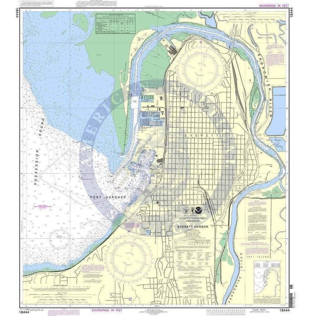 NOAA Nautical Chart 18444: Everett Harbor