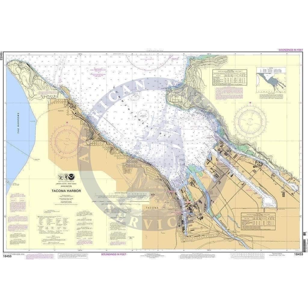 NOAA Nautical Chart 18453: Tacoma Harbor