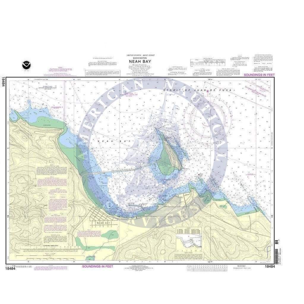 NOAA Nautical Chart 18484: Neah Bay