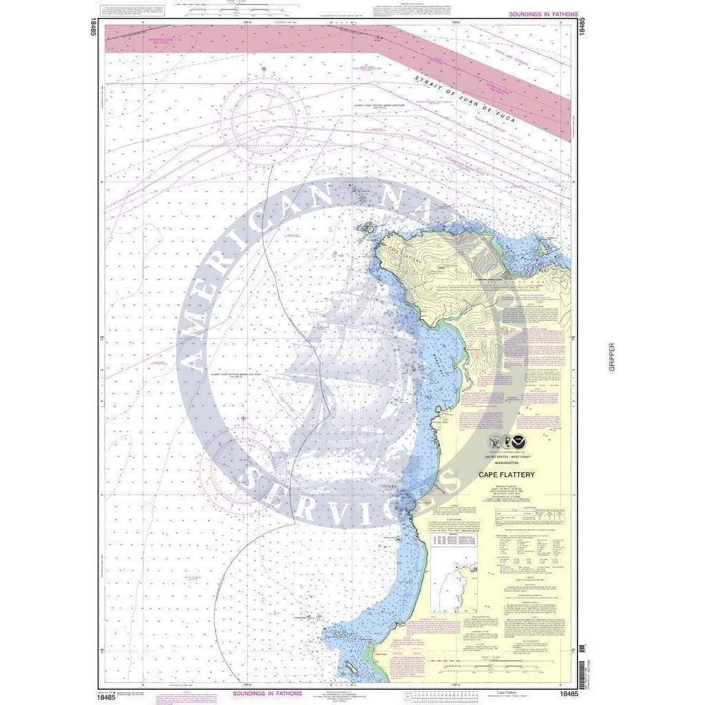 NOAA Nautical Chart 18485: Cape Flattery