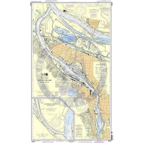 NOAA Nautical Chart 18526: Port of Portland, Including Vancouver ...