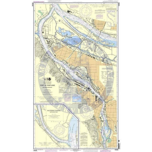 NOAA Nautical Chart 18526: Port of Portland, Including Vancouver ...