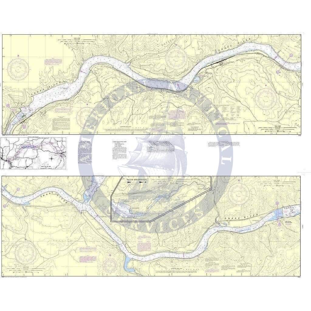 NOAA Nautical Chart 18546: Snake River-Lake Herbert G. West