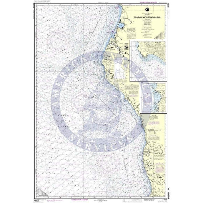 NOAA Nautical Chart 18620: Point Arena to Trinidad Head;Rockport Landing;Shelter Cove