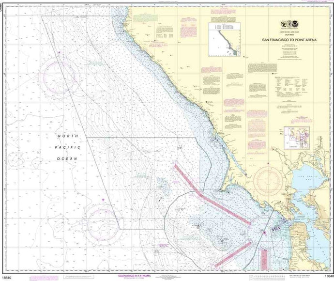 NOAA Nautical Chart 18640: San Francisco to Point Arena