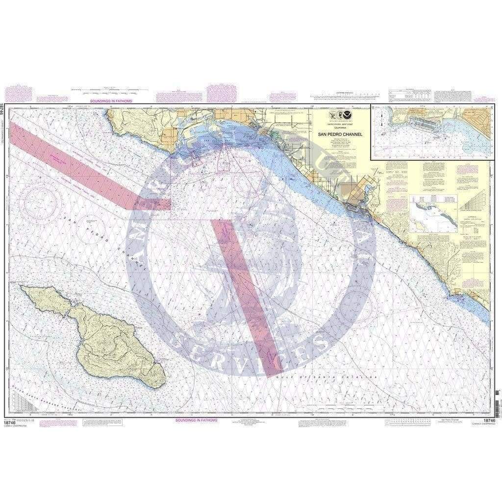 NOAA Nautical Chart 18746: San Pedro Channel;Dana Point Harbor