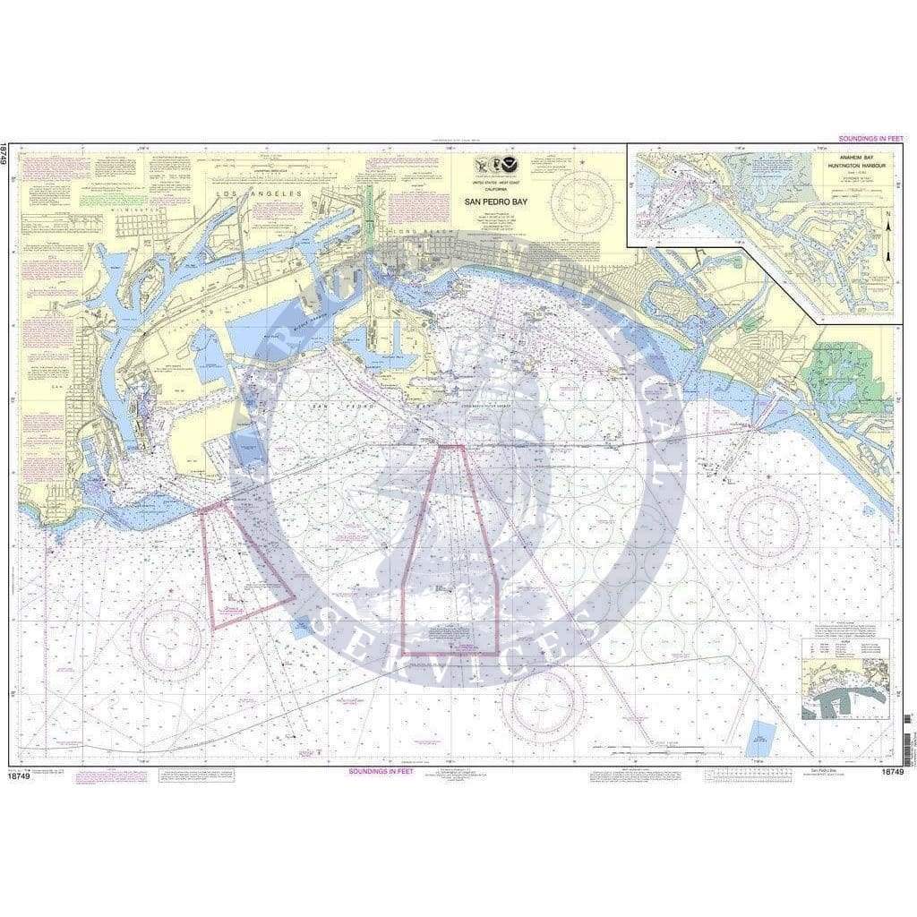 NOAA Nautical Chart 18749: San Pedro Bay;Anaheim Bay Huntington Harbor