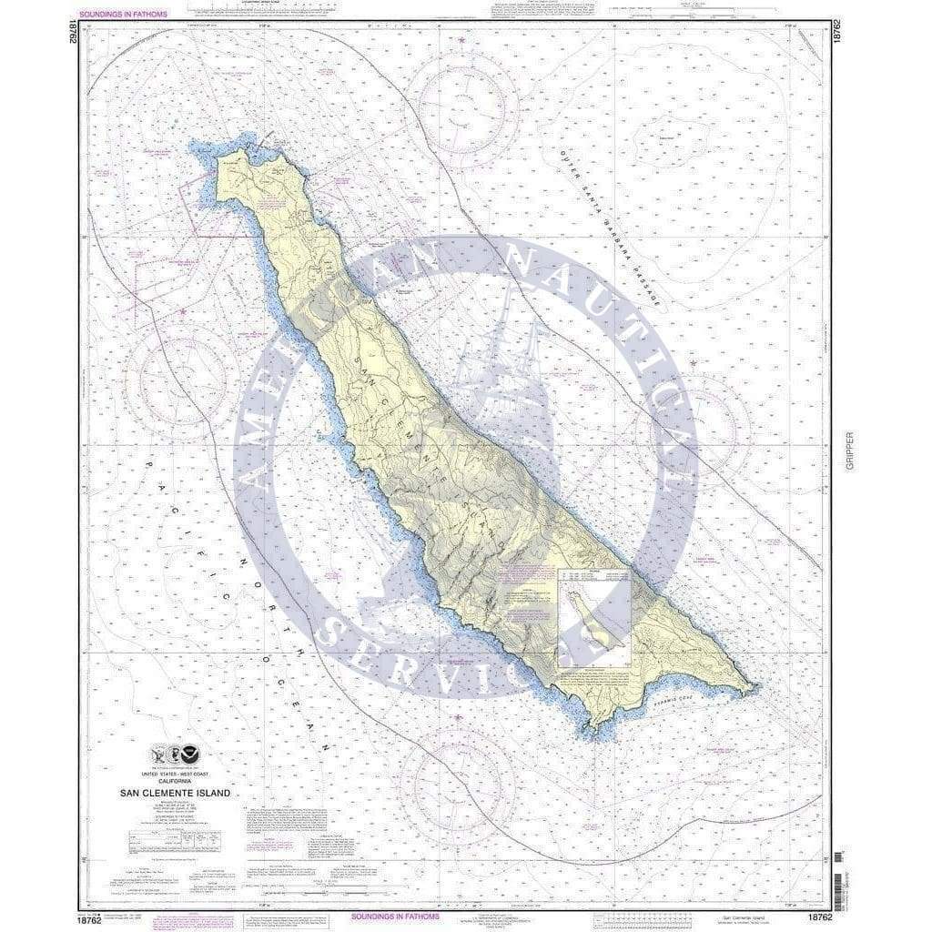 NOAA Nautical Chart 18762: San Clemente Island
