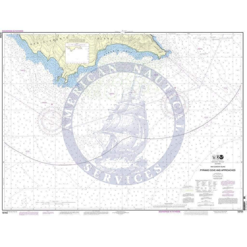 NOAA Nautical Chart 18764: San Clemente Island Pyramid Cove and approaches