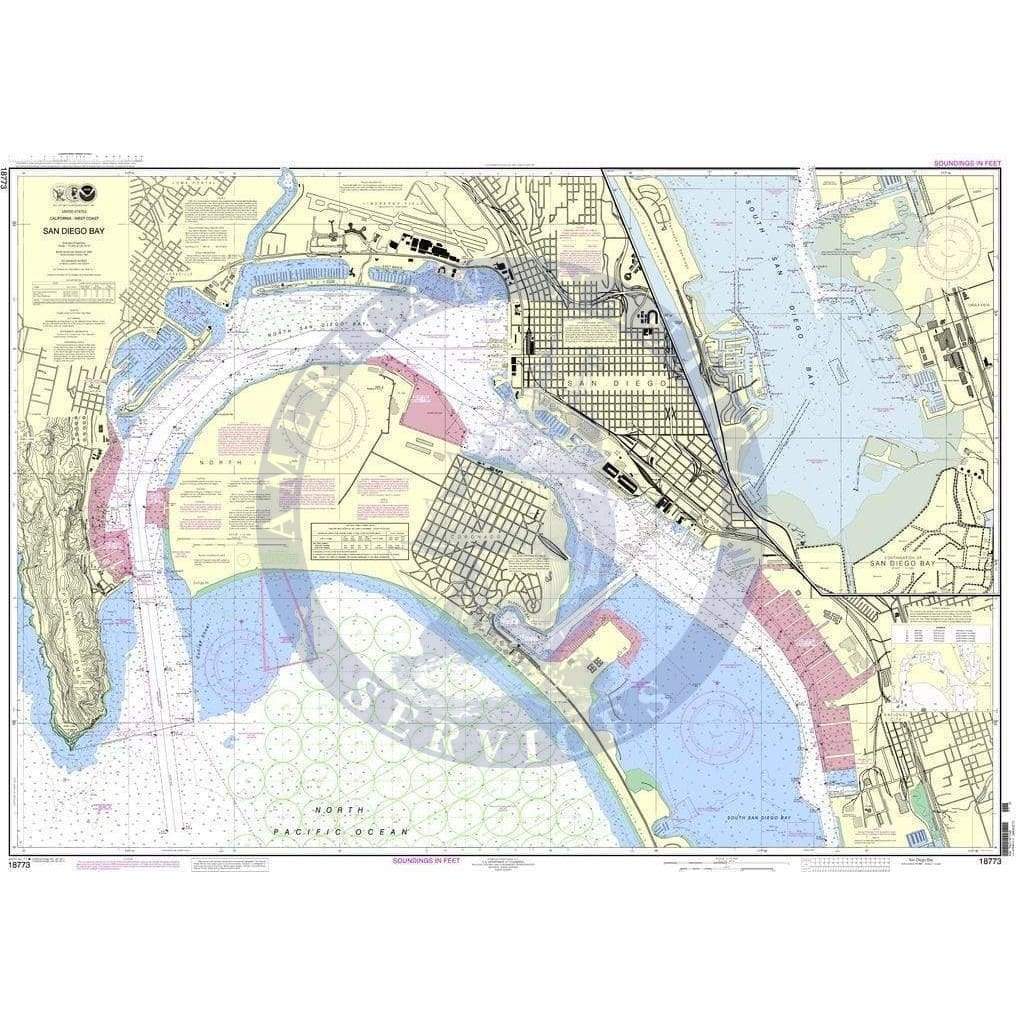 NOAA Nautical Chart 18773: San Diego Bay