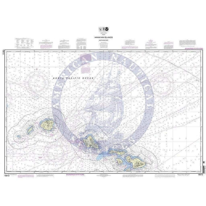 NOAA Nautical Chart 19013: Hawai'ian Islands northern part